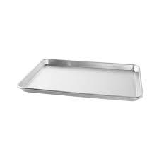 Nordic Ware Naturals Half Sheet  USA Made Aluminum Commercial Quality Sheet Pan for Baking or Roasting, Encapsulated Galvanized Steel Rim Prevents Warping, 1Pack