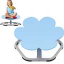 Spinning Chair for Kids, Autism Swivel Sensory Seat, Wobble Chair for Autistic & ADHD Children, Sit and Spin Training Body Coordination (Blue)