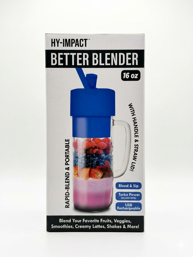 Better Blender Turbo Power USB Rechargeable 16 Oz