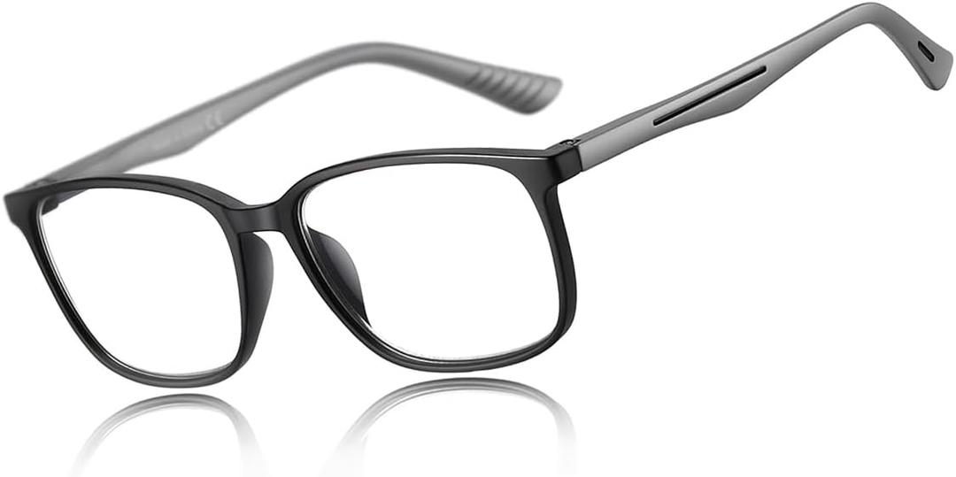 1Pack Reading Glasses for Men，Sports Style Blue Light Blocking Readers with Anti Glare Filter Lightweight Eyeglasses