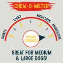 Canine Chews 10-11" Rawhide Bones for Large Dogs, Durable USA Beefhide Dog Rawhide Chews, Retriever Rolls 20 Pack (5 lbs)