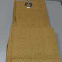 ChrisDowa 100% Blackout Mustard Yellow Linen Curtains 90 Inches Long 2 Panels for Bedroom Living Room Farmhouse Room Darkening Thermal Insulated Soundproof Grommet Top Window Treatment Drapes,52x90 (52"W x 90"L (Pack of 2))