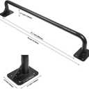 Wall Mounted Doorway Pull Up Bar, Heavy Duty Strength Training Pull-Up Bars for Doorframe, Support Beam or Joist Mount Thick Metal Sturdy Construction Support 500 lbs