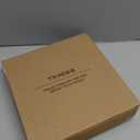 Wall Clock, 14" Large Dial Non-Ticking Silent Battery Operated Analog with LCD Display for Perpetual Calendar and F° Temperature, Ideal Modern Home, Bedroom, Office Decor (Gold)