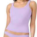 Florence by Mills Women's Softie Cotton Cami (Purple, M)