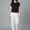 White Woman's Pants Size L