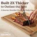 SMIRLY Wood Cutting Board, Bamboo Cutting Board Set, Chopping Board and Wooden Cutting Boards for Kitchen, Small Wood Cutting Board and butcher block (Acacia Wood, 3 Pack)