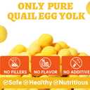 Wellix Freeze Dried Quail Eggs for Cats&Dog Treats - High-Protein Quail Egg Yolk Freeze Dried Cat Treats for Skin&Coat Health - Delicious Training Snacks for Pets 4.2oz (EXP 01/04/27)