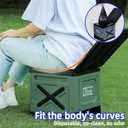 Multifunctional Foldable Portable Car Toilet Lightweight Outdoor Camping & Travel Emergency Toilet, Waterproof & Leak-Proof, Compact & Comfortable for Home, Camping, and Car Use