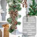 SY Super Bang 8 Pcs Coffee/Gold Velvet Christmas Bows for Christmas Tree Decorations Door Wreath Garland Bow Ornaments, for Gift Wrapping Wedding Home Holiday Party Decor.