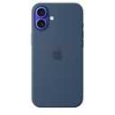 Apple iPhone 16 Plus Silicone Case with MagSafe and Camera Control: Lightweight Phone Case, Wireless Charging Compatible, Smooth Matte Finish; Denim