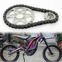 Drive Sprocket Chain Kit, PSLER Chain Drive 420 Chain Conversion Kit 30 Front 13 Rear Tooth Gear Drive Sprocket Kit Compatible with Sur Ron Light Bee X S Segway X160 260 Dirt Bike