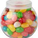 Restaurantware 3 Ounce Candy Jars 100 Disposable Small Jars - Snap-On Lids Included Bulbous Design Clear Plastic Yogurt Parfait Jars For Snacks Spices And Desserts (3 oz)