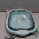 Collapsible Foot Spa Bath Massager for Dry Cracked Feet, Feet Soaking Tub with Massage Acupoint, Pedicure Foot Soak Basin Plastic Bucket with Handle (Green)