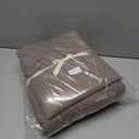 Amazon Basics Breathable Ultra-Soft Microfiber 4 Piece Bed Sheet Set with 14-Inch Deep Pockets, Machine Washable, Wrinkle Resistant, King, Chocolate, Solid