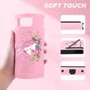 Unicorn Carrying Case Compatible with Nintendo Switch-Pink Portable Hard Shell Storage Bag and Protective Case Cover,Screen Protectors for Nintendo Switch,Switch Protection Accessories for Girls