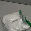 Sexy Mini Bows Ruffle Cutout Floral Lace Sheer Babydoll Lingerie Dress with Thong 2 Piece (Medium, White)