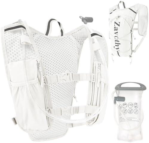Zavothy Hydration Backpack with Rain Cover, 1.5L Lightweight Hydration Pack for Hiking, Cycling & Trail Running