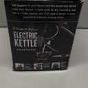 OVENTE 1.7L Double Wall Electric Tea Kettle, 1100W Water Boiler and Heater with Cool-Touch Exterior, Stainless Steel Insulated Interior, Auto Shut-Off, Boil-Dry Protection & Locking Lid, Black KD64B