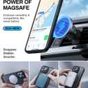 Strong Magnetic for iPhone 13 Pro Case, Military Grade Drop Protection, Compatible with MagSafe, Anti-Fingerprint Translucent Slim Phone Protective Cover for iPhone 13 Pro (6.1"), Black