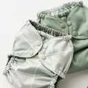 Esembly Cloth Diaper Cover - Reusable Swim Diaper, Waterproof, Breathable - Adjustable Outer Layer Over Absorbent Inner for Blowout Protection - Lattice, Size 2 (18-35lbs)