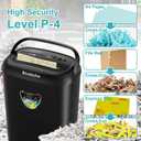 Home Office Paper Shredder,14-Sheet Cross Cut with 6.6-Gallon Basket, High Security Level P-4,3-Mode Design Shred Card/CD/Paper