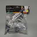 WAFJAMF 6 Pcs Pour Spouts Set, Stainless Steel Bottle Pourers with Rubber Dust Caps, for Pours Liquid, Olive Oil, Vinegar (Silver)