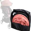 SeedFuture Stroller Storage Bag Black for Babyzen Yoyo, Stroller Accessories And Pram Travel Backpack, Large