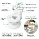 Ingenuity My Size Potty Pro 2-in-1 Potty Training Toilet, Floor Potty with Removable Potty Seat for Standard Toilets, Realistic Flushing Sound, For Toddlers Ages 18+ months, Up to 50 lb