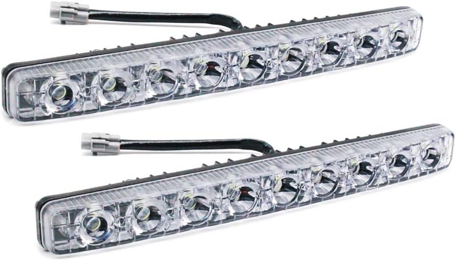 Car Universal Fit 9 LED High Power LED Daytime Running Lights DRL Kit Extreme Bright Spot Fog Lamp Xenon White Auto Accessories