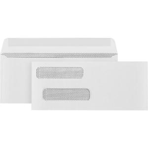 500#8 Gummed Double Window Security Check Envelopes - Designed for QuickBooks Checks, Business Mailing, and Security - Computer Printed Checks - Gummed Flap - 3 5/8 X 8 11/16