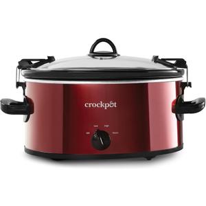 Crock-Pot 6-Quart Cook & Carry Oval Manual Portable Slow Cooker, Red - SCCPVL600-R