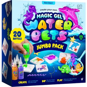 Dan&Darci Aqua Fairy Water Gel Kit for Kids - Gifts for Girls - Magic Elf Toy Kits - Waters Pets - DIY Squishy Maker Set - Craft for Kids - Squishies Toys Crafts - Gifts for Boys & Girls (Jumbo Pack)