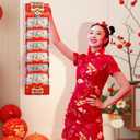 6 Pcs Cute Cartoon Horse Chinese Red Envelopes, Lunar New Year 2026 Lucky Money Envelope Reds Pocket Hong Bao Gift for Spring Festival Birthday Wedding Party, 6 Card Slots