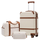 Coolife Luggage Set Suitcase Carry On Luggage PC Hard shell Luggage TSA Lock Spinner Wheels Telescopic Handle