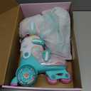 METROLLER Adjustable Kids Balance Roller Skates for Toddler Ages 3-6 Rainbow Unicorn Dinosaurs Illuminating Roller Skates for Girls Boys Ages 5-8 Three-Point Type Suitable for Beginners, S Little Kids(11-1)[6.8"--7.8"], Unicorn Rainbow