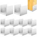 6"x 6" Post Base, 10Pcs Stainless Steel Adjustable Post Anchor Bracket(Internal 5.5 x 5.5), Adjustable Post Base for Pavilion Deck Porch Handrail Railing Support Decorative Anchor Plate