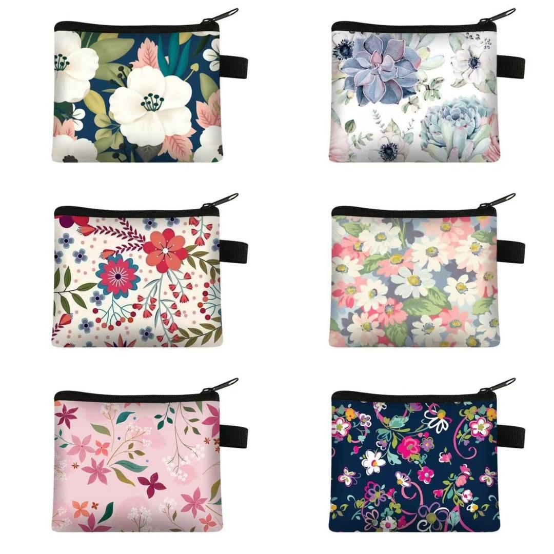 5 x YYHDTYFY 6 Pcs Small Coin Purse Change Purse Pouch Vintage Wallet Bag for Women Credit Card Key Lipstick Holder