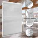 MYshade 1.5-Inch Cellular Cordless Light Filtering Shades, Honeycomb Window Blinds for Soft Daylight & Privacy, Thermal Insulation, Child Safe, Inside or Outside Mount (20" W x 50" H, Grey)