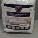 All-in-One Mattress Protector, Zippered Encasement, Water & Stain Resistant, Triple Seal Protection, Queen, White