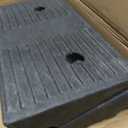 Rubber Curb Ramps for Driveway Curb Ramp 3.1 Inch Rise 2 Pack Threshold Ramp for Low Cars Ramps for Lawn Mower to Shed 7000lbs Load Capacity