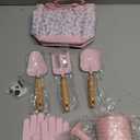 Kids Gardening Tool Set Toys - 8 Pieces Quality Garden Kit for Toddlers & Kids with Shovels, Rake, Watering Can, Hat, Apron, Gloves & Storage Bag (Pink Flower)
