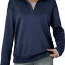 Dokotoo Sweatshirt for Women Long Sleeve V Neck Color Block Oversized Casual Pullover Sweatshirts Tops, 2XL