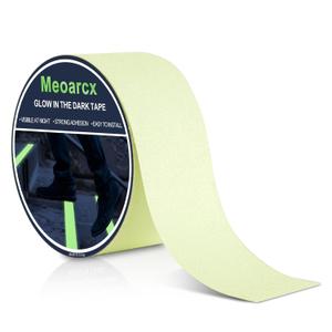 Glow in the Dark Tape, Anti Slip Glow Tape for Stairs, Glow in Dark Indoor or Outdoor, Visible at Night, Waterproof, Luminous Green, 2 Inch x 16 Feet