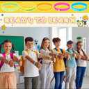 Kigeli 100 Pcs Welcome Back to School Bracelets Silicone Wristbands Gift Bulk First Day of School Favor for Kindergarten Students Prize Party Supplies Decorations (Bright Style)