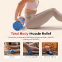 Sunny Health & Fitness High-Density Foam Roller 12" to 36", for Stretching & Muscle Recovery – Black, Blue, Pink