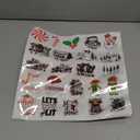 144Pcs Christmas Word Decals for Crafts Waterproof Merry Christmas Tree Vinyl Santa Stickers for Ornaments Wood Glass Jars Cups Bottle Decoration (joy144)