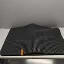 iPrimio Large Cat Litter Trapper Mat with Exclusive Urine/Waterproof Layer - Cat Litter Mat - Larger Holes with Urine Puppy Pad Option for Messy Cats - Soft on Paws and Light - 30" x 23" (Black Color)