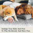 Lahome Moroccan Runner Rugs for Hallway 2.5x8,Grey Long Kitchen Runner Rugs Washable Ultra-Thin Non Slip, Soft Abstract Carpet Runners for Entryway Stair