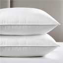 viewstar Bed Pillows Queen/Standard Size Set of 2, Hotel Collection, Down Alternative Soft Pillow for Back, Stomach or Side Sleepers, White